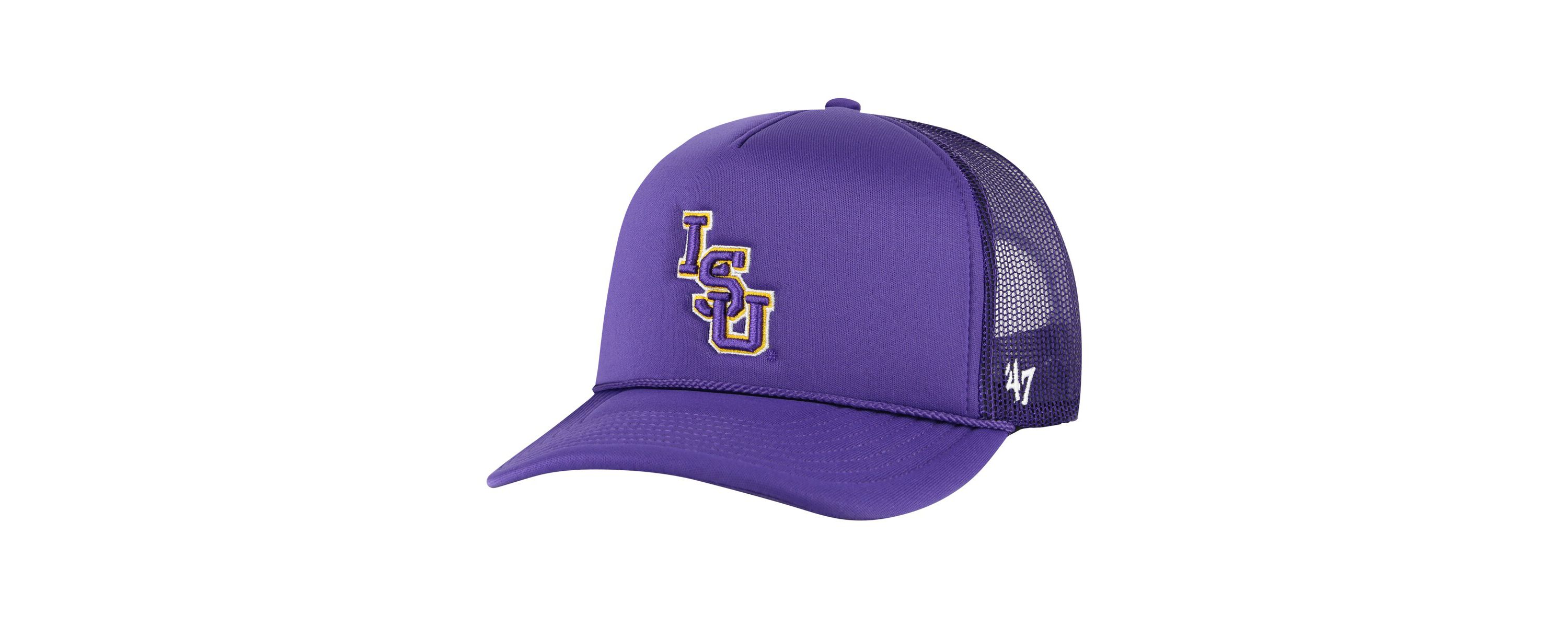 NCAA LSU Tigers Foam Front Mesh Trucker Snapback Hat