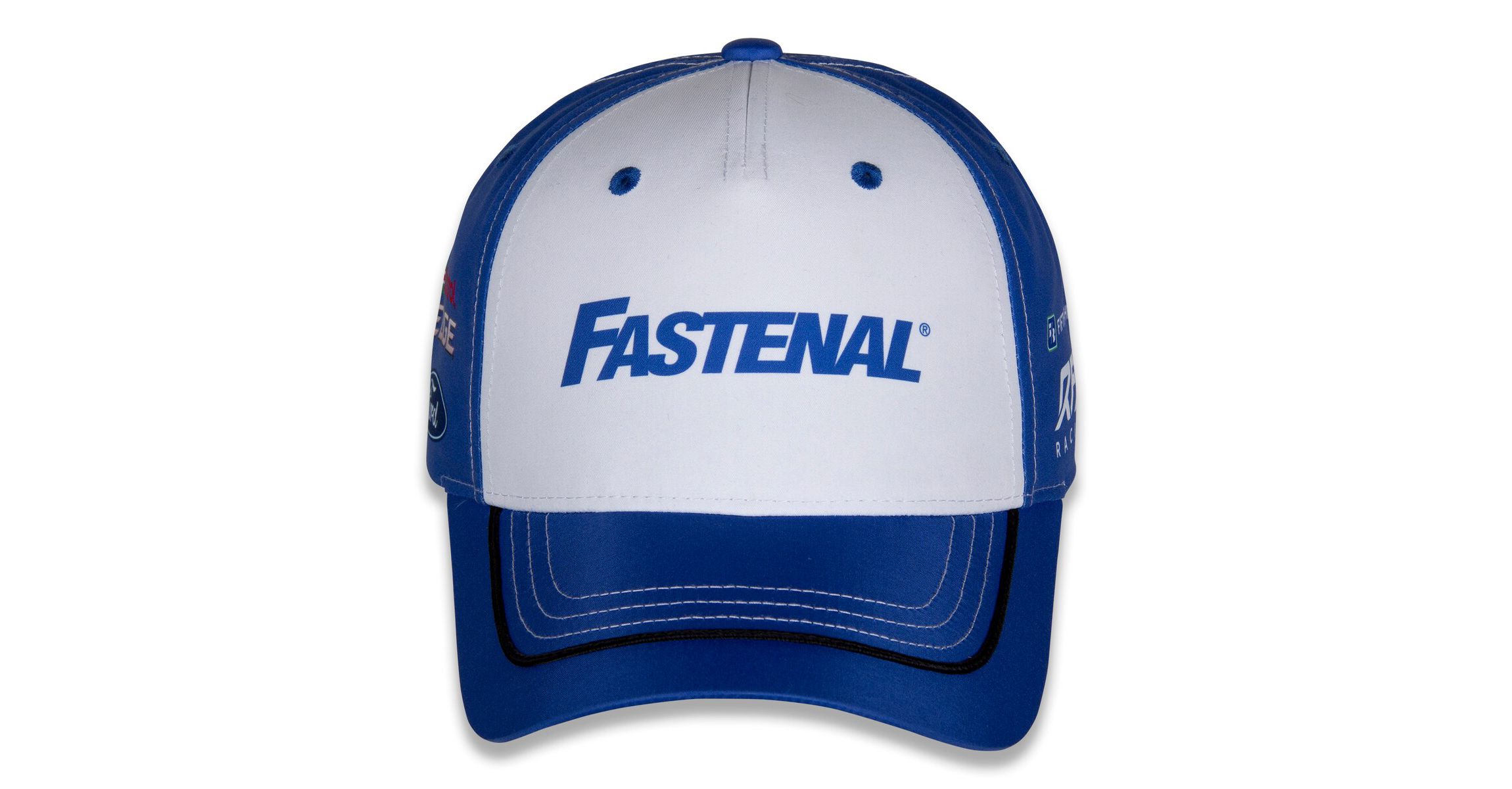 NASCAR White/Blue Chris Buescher Fastenal Uniform Adjustable Hat
