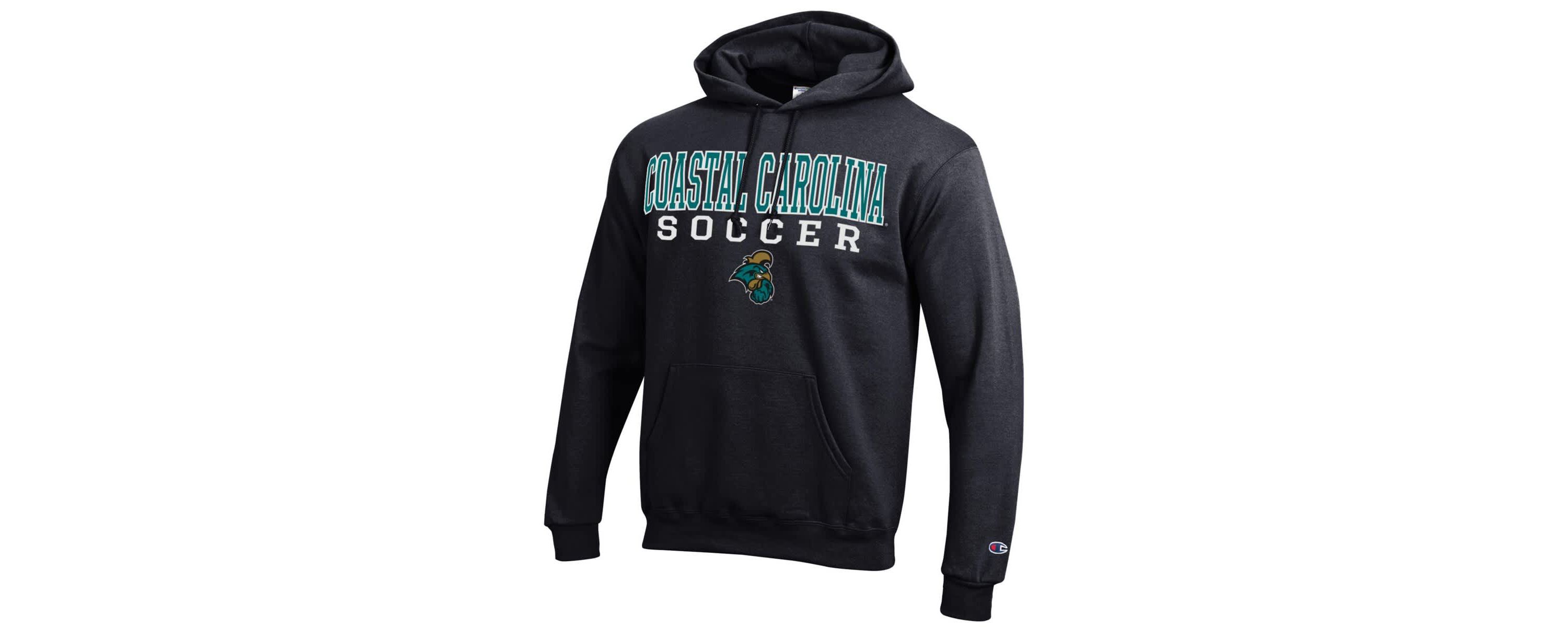 NCAA Coastal Carolina Chanticleers Soccer Stack Logo Powerblend Pullover Hoodie