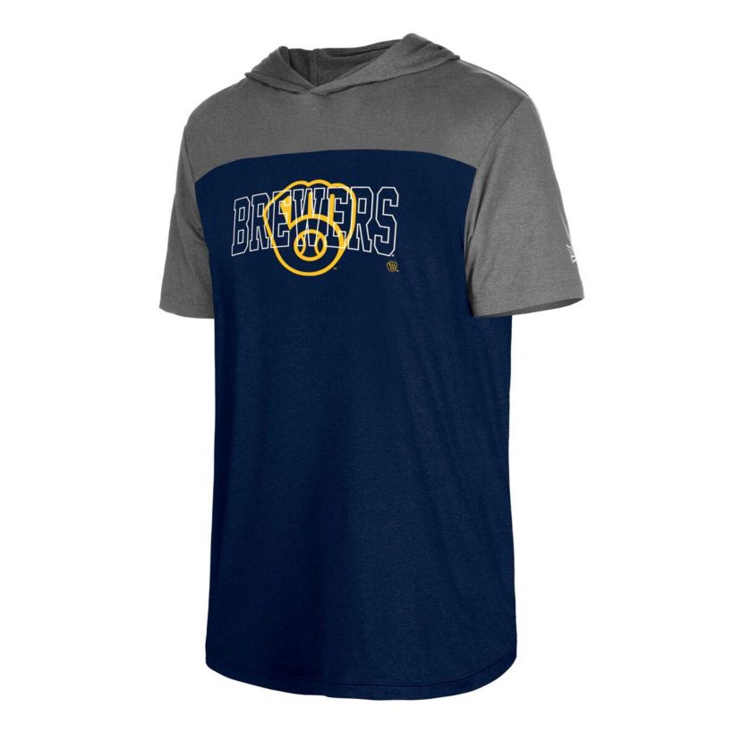 MLB Milwaukee Brewers Active Brushed Hoodie T-Shirt