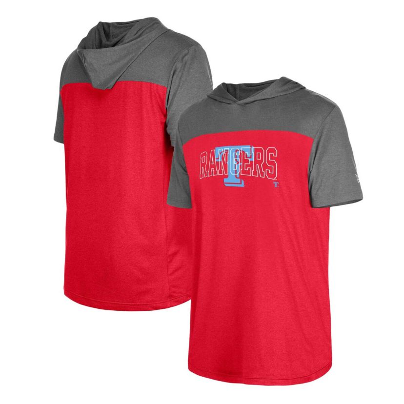 MLB Texas Rangers Active Brushed Hoodie T-Shirt