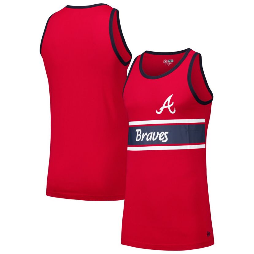 MLB Atlanta Braves Jersey Ringer Tank Top