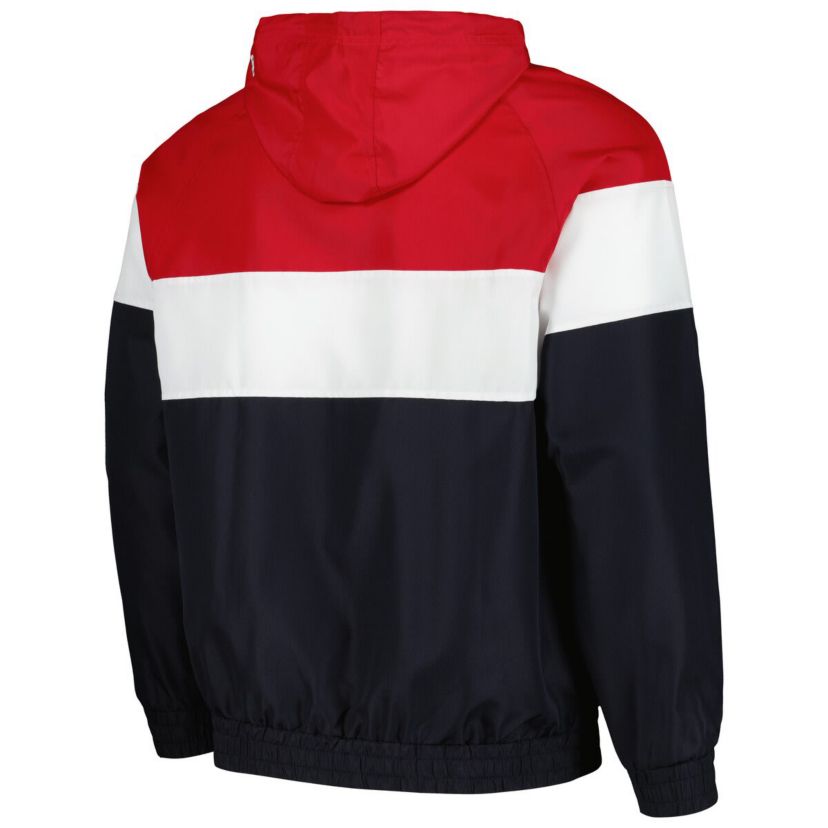 Chicago White Sox MLB Chicago Sox Ripstop Raglan Quarter-Zip Hoodie Windbreaker Jacket