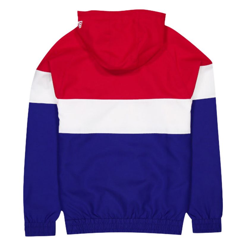 MLB Atlanta Braves Ripstop Raglan Quarter-Zip Hoodie Windbreaker Jacket