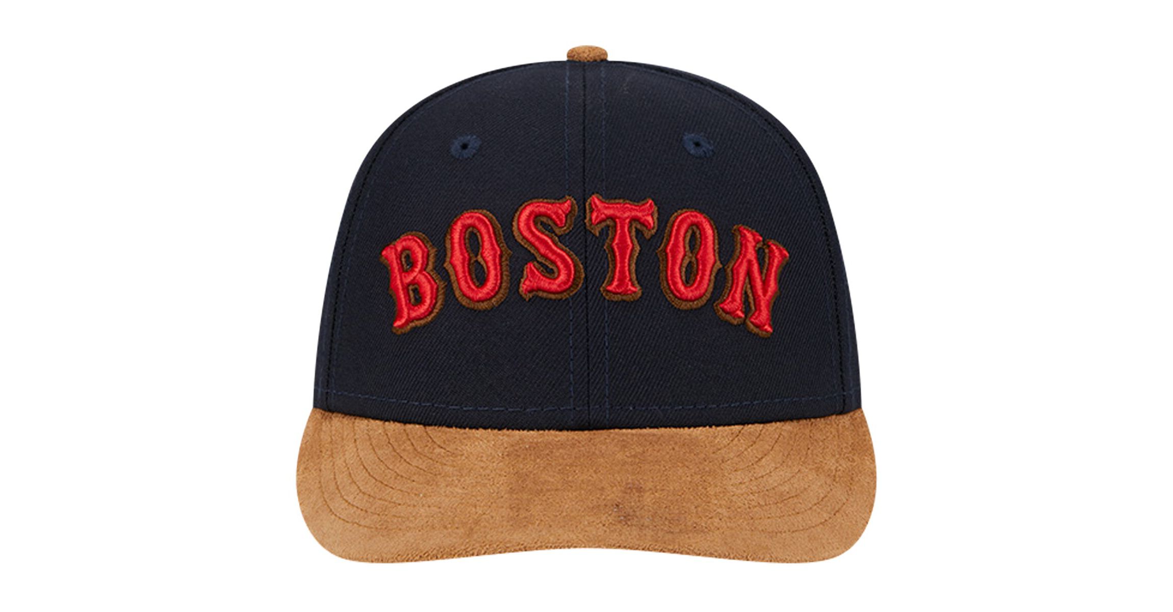 Boston Red Sox MLB Boston Sox Team Suede Visor Low 59FIFTY Fitted Hat