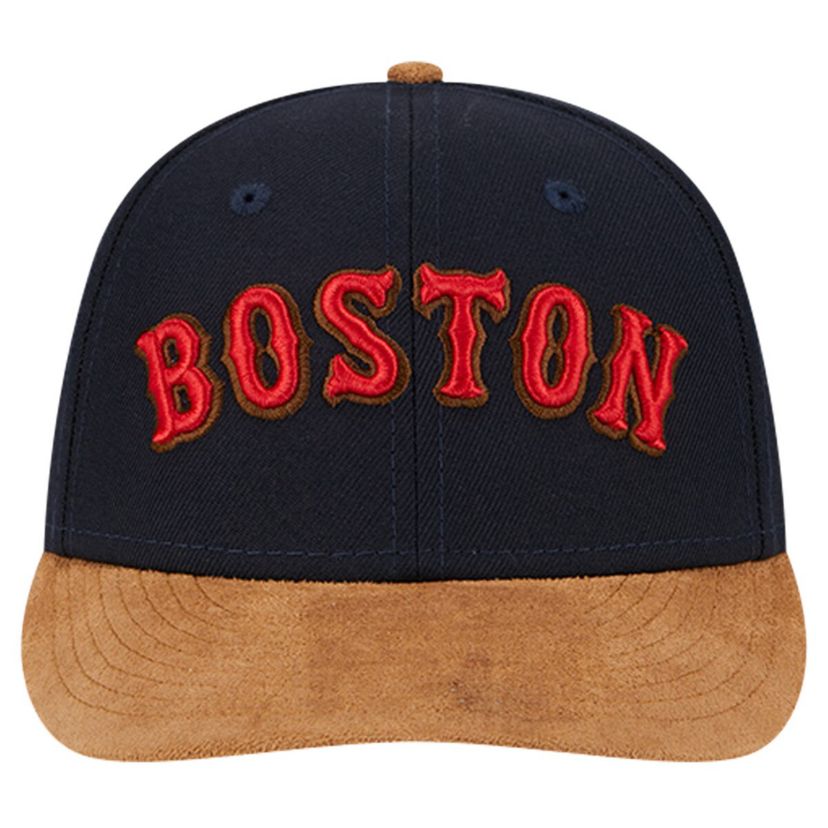 Boston Red Sox MLB Boston Sox Team Suede Visor Low 59FIFTY Fitted Hat