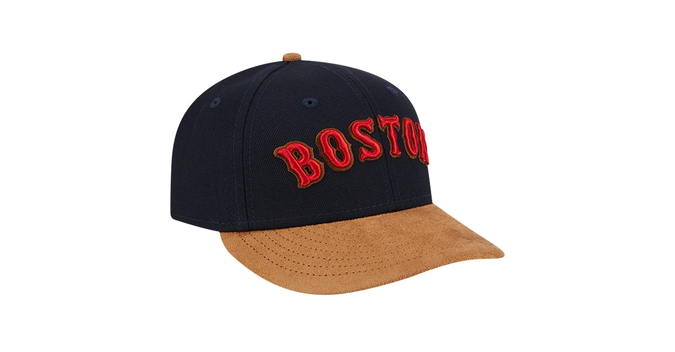 Boston Red Sox MLB Boston Sox Team Suede Visor Low 59FIFTY Fitted Hat