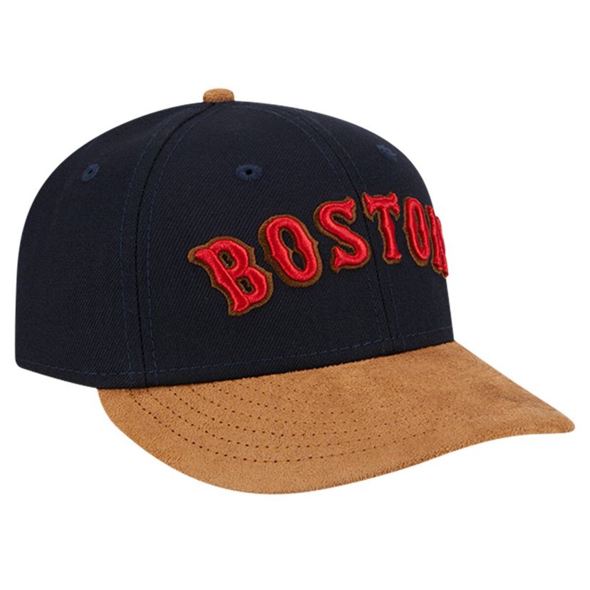Boston Red Sox MLB Boston Sox Team Suede Visor Low 59FIFTY Fitted Hat