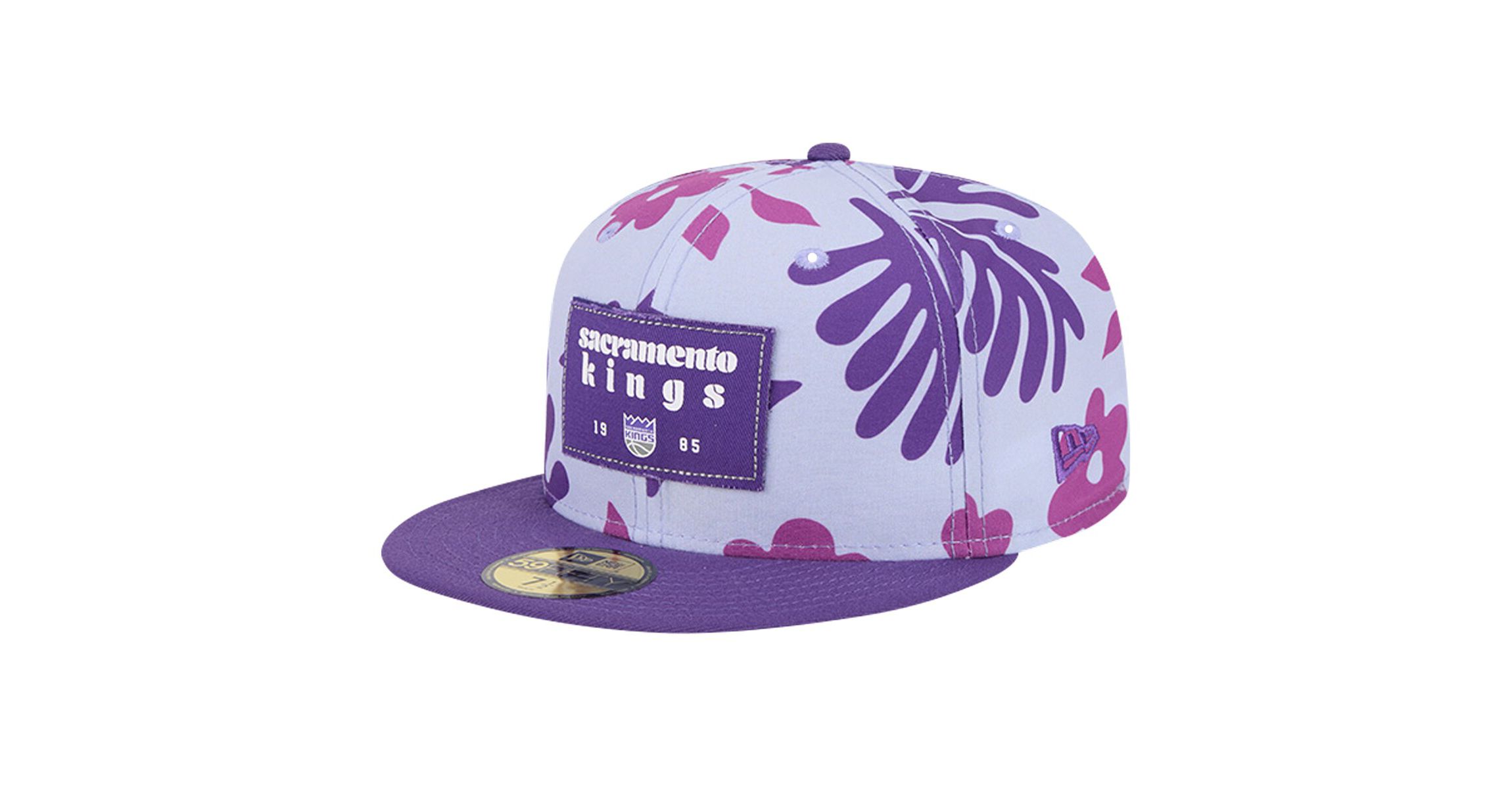 NBA Sacramento Kings Palm Fronds 2-Tone 59FIFTY Fitted Hat