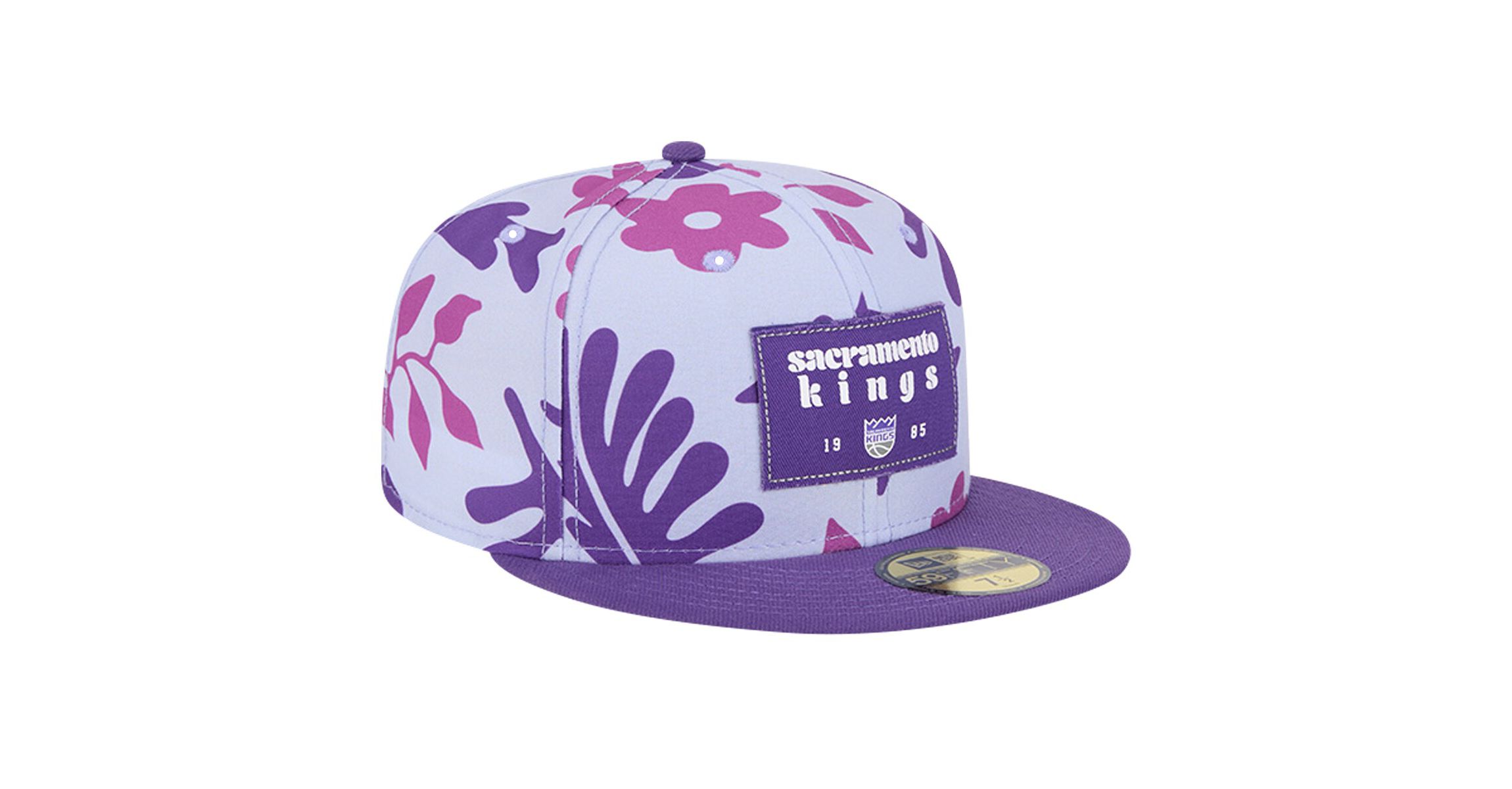 NBA Sacramento Kings Palm Fronds 2-Tone 59FIFTY Fitted Hat