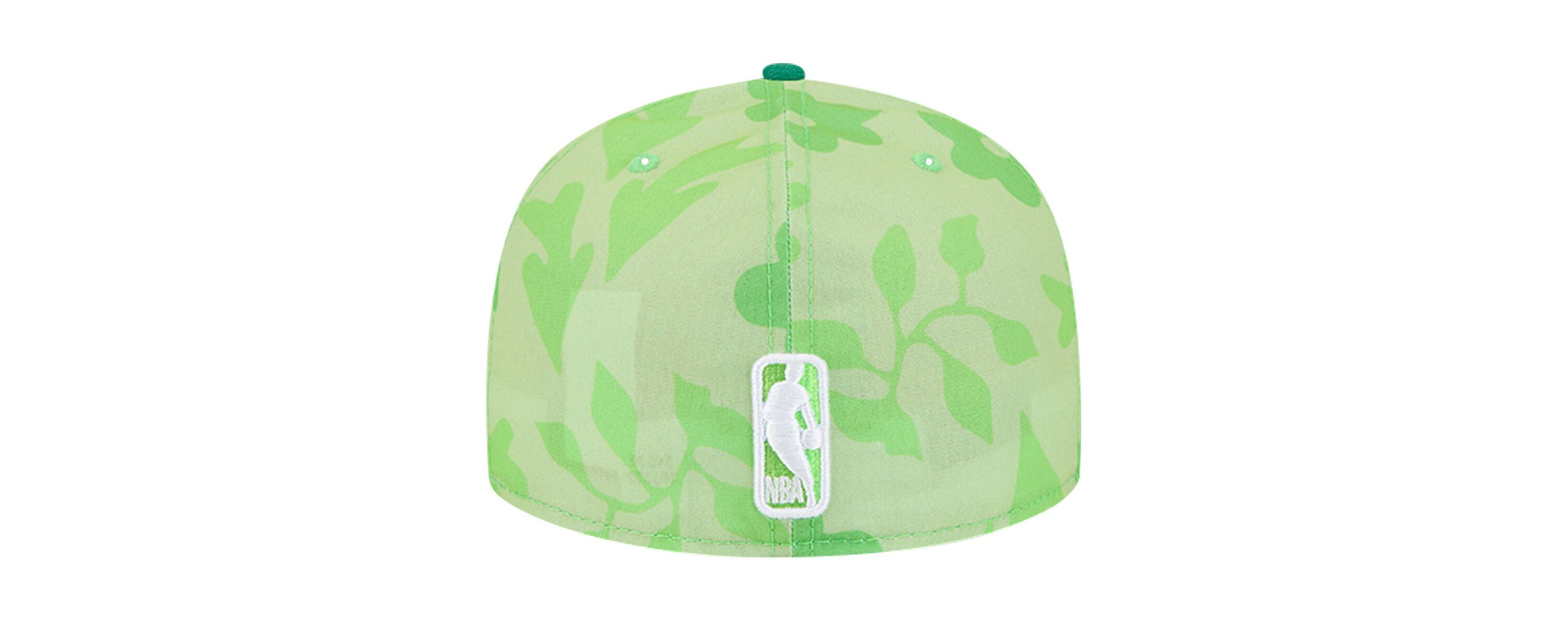 NBA Kelly Boston Celtics Palm Fronds 2-Tone 59FIFTY Fitted Hat