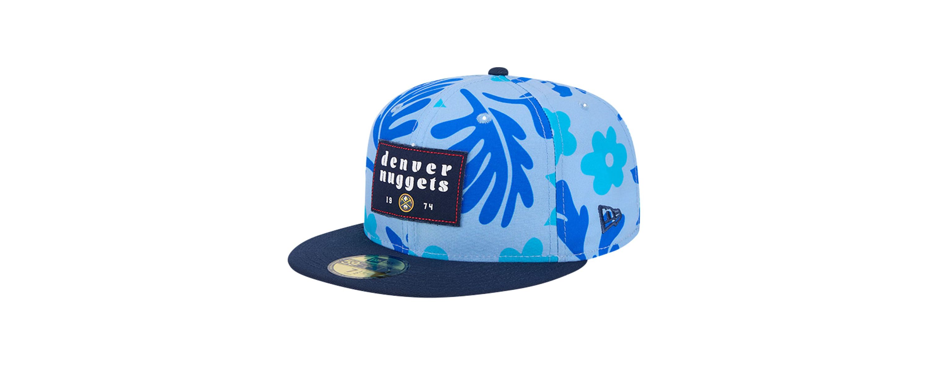 NBA Denver Nuggets Palm Fronds 2-Tone 59FIFTY Fitted Hat