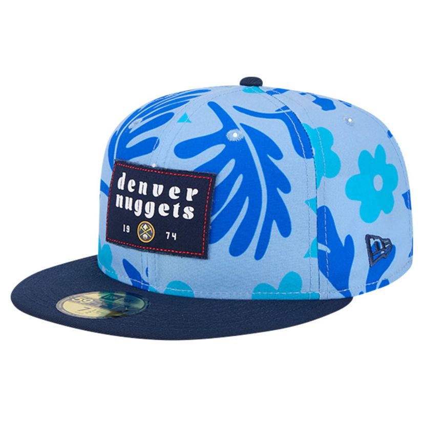 NBA Denver Nuggets Palm Fronds 2-Tone 59FIFTY Fitted Hat