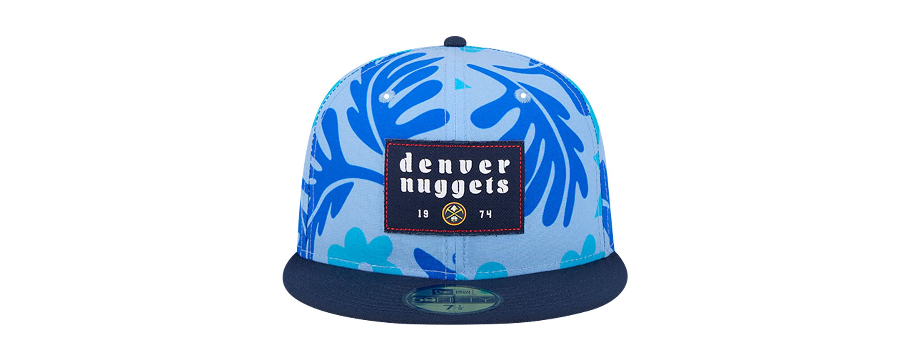 NBA Denver Nuggets Palm Fronds 2-Tone 59FIFTY Fitted Hat