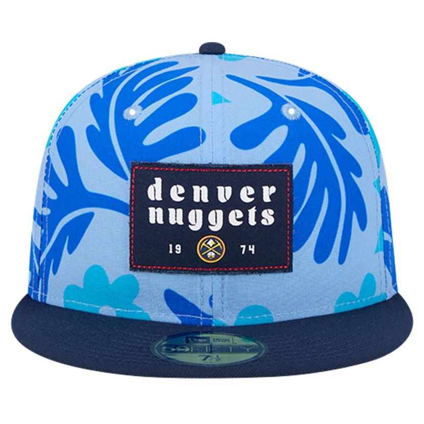 NBA Denver Nuggets Palm Fronds 2-Tone 59FIFTY Fitted Hat