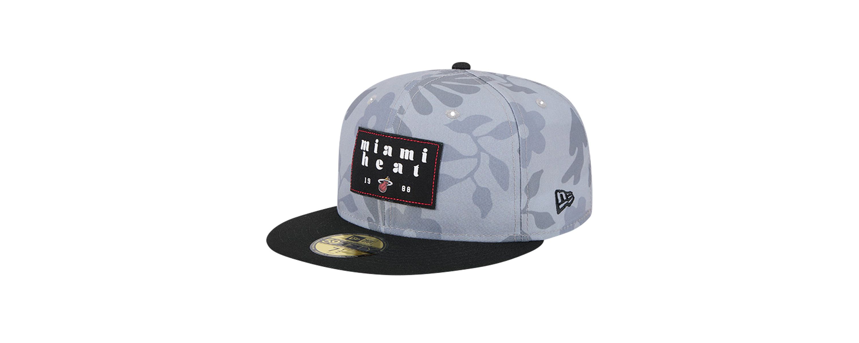 NBA Miami Heat Palm Fronds 2-Tone 59FIFTY Fitted Hat