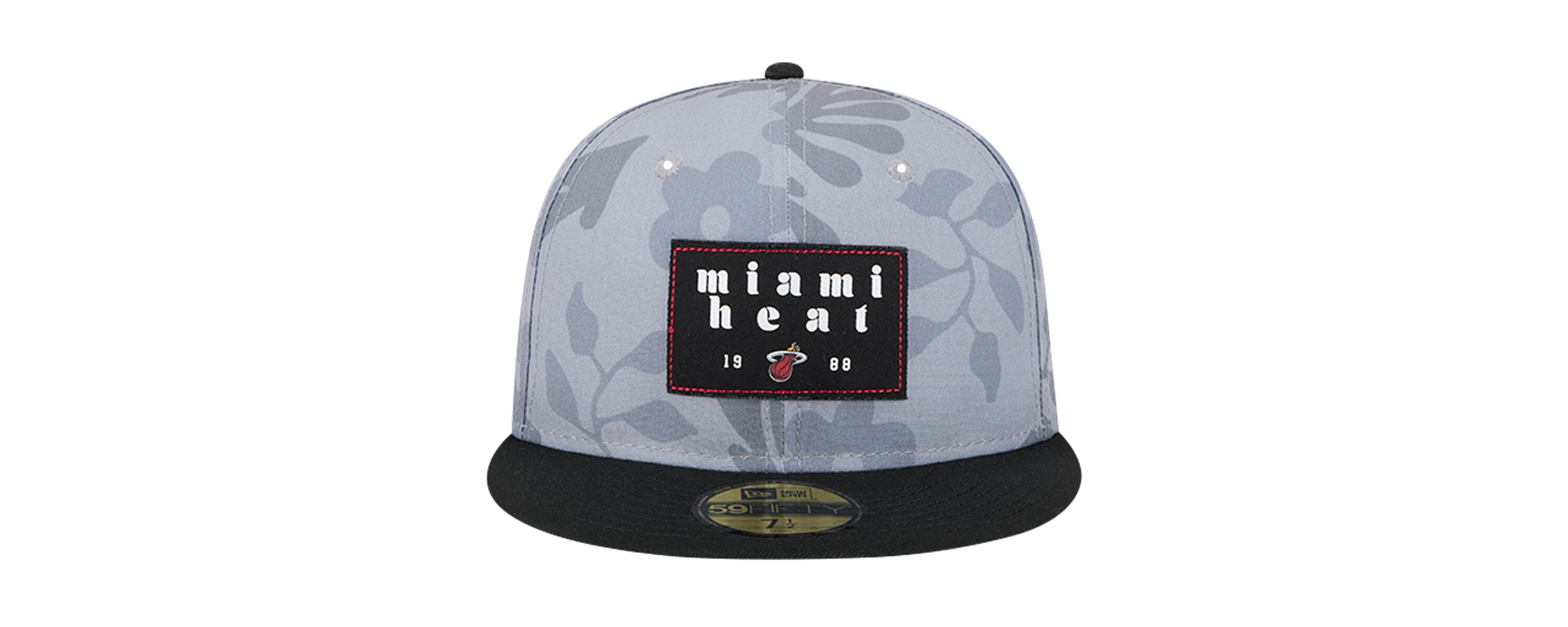 NBA Miami Heat Palm Fronds 2-Tone 59FIFTY Fitted Hat
