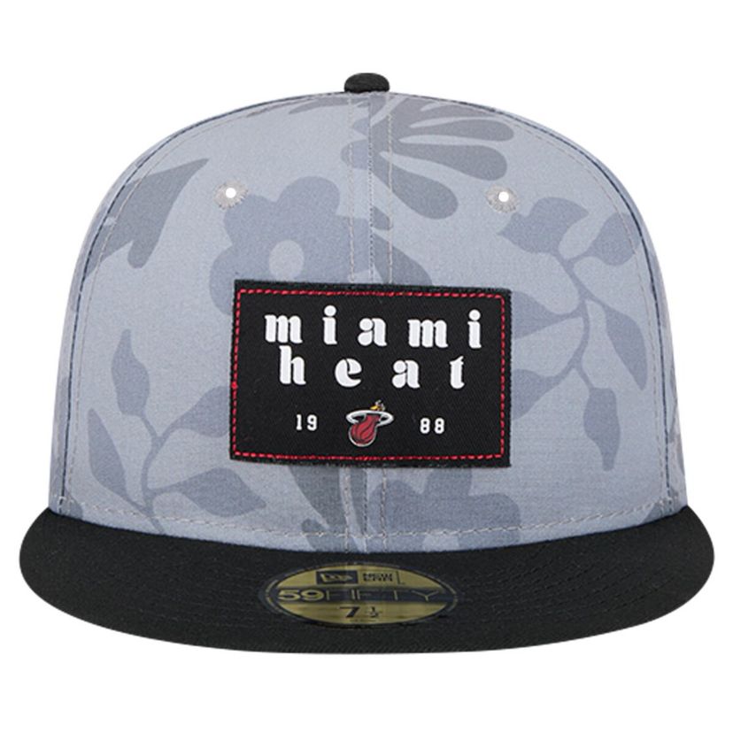 NBA Miami Heat Palm Fronds 2-Tone 59FIFTY Fitted Hat