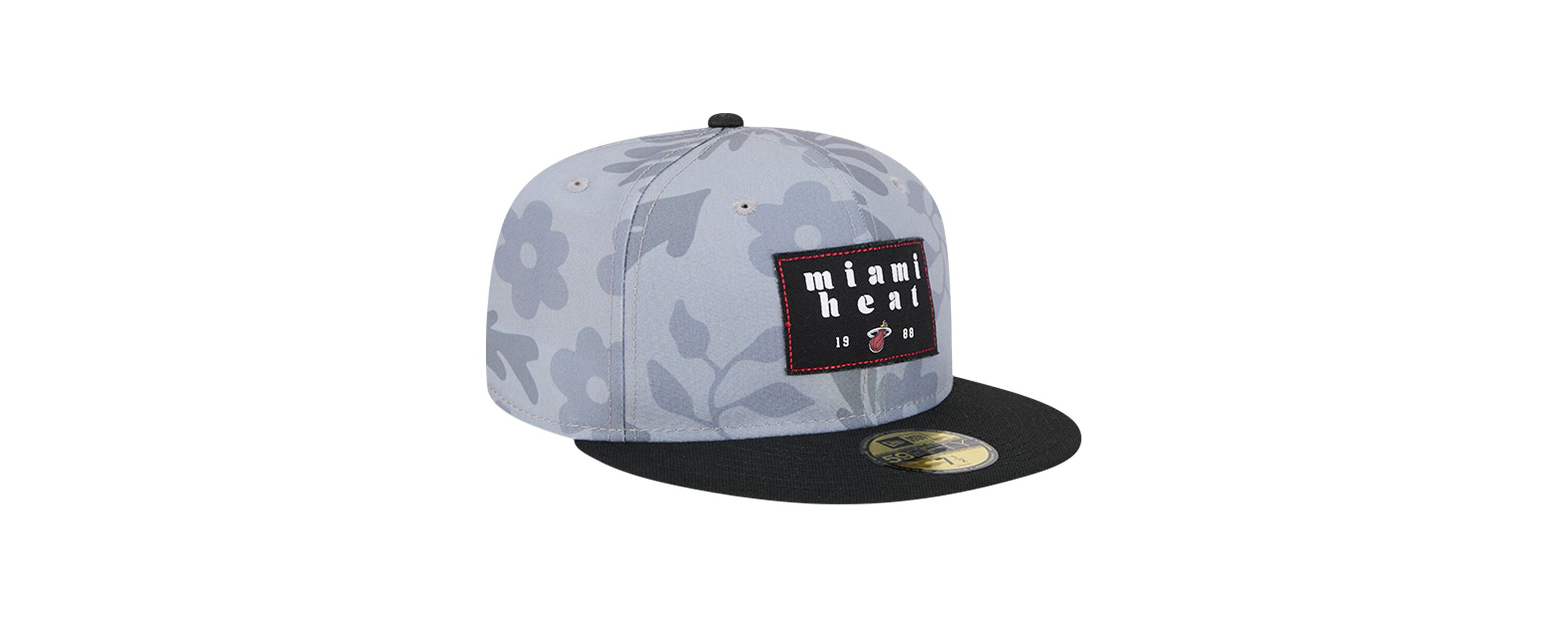 NBA Miami Heat Palm Fronds 2-Tone 59FIFTY Fitted Hat