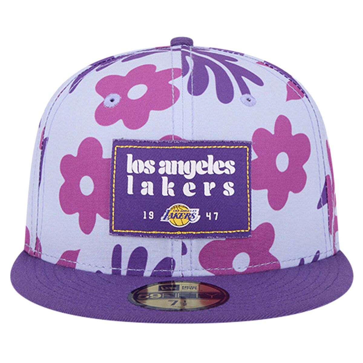 NBA Los Angeles Lakers Palm Fronds 2-Tone 59FIFTY Fitted Hat
