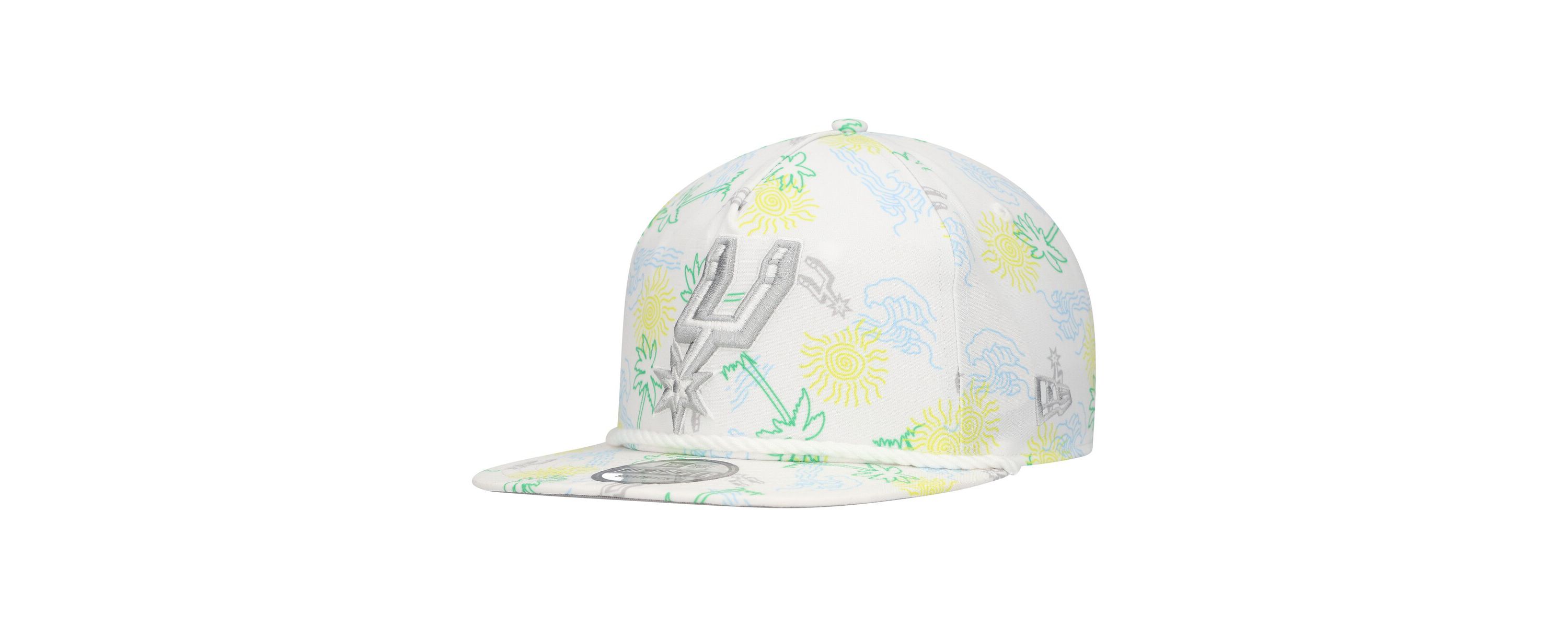 NBA San Antonio Spurs Palm Trees and Waves Golfer Adjustable Hat