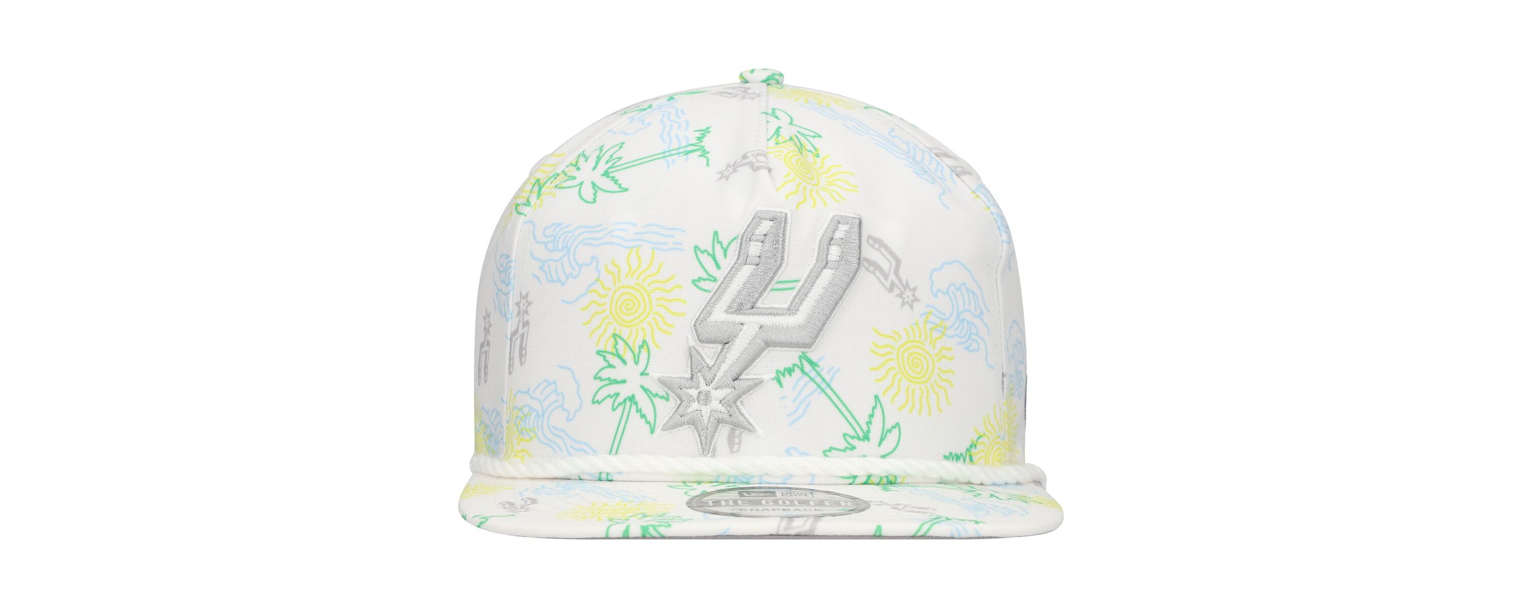 NBA San Antonio Spurs Palm Trees and Waves Golfer Adjustable Hat
