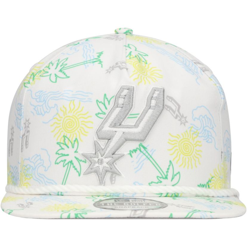 NBA San Antonio Spurs Palm Trees and Waves Golfer Adjustable Hat