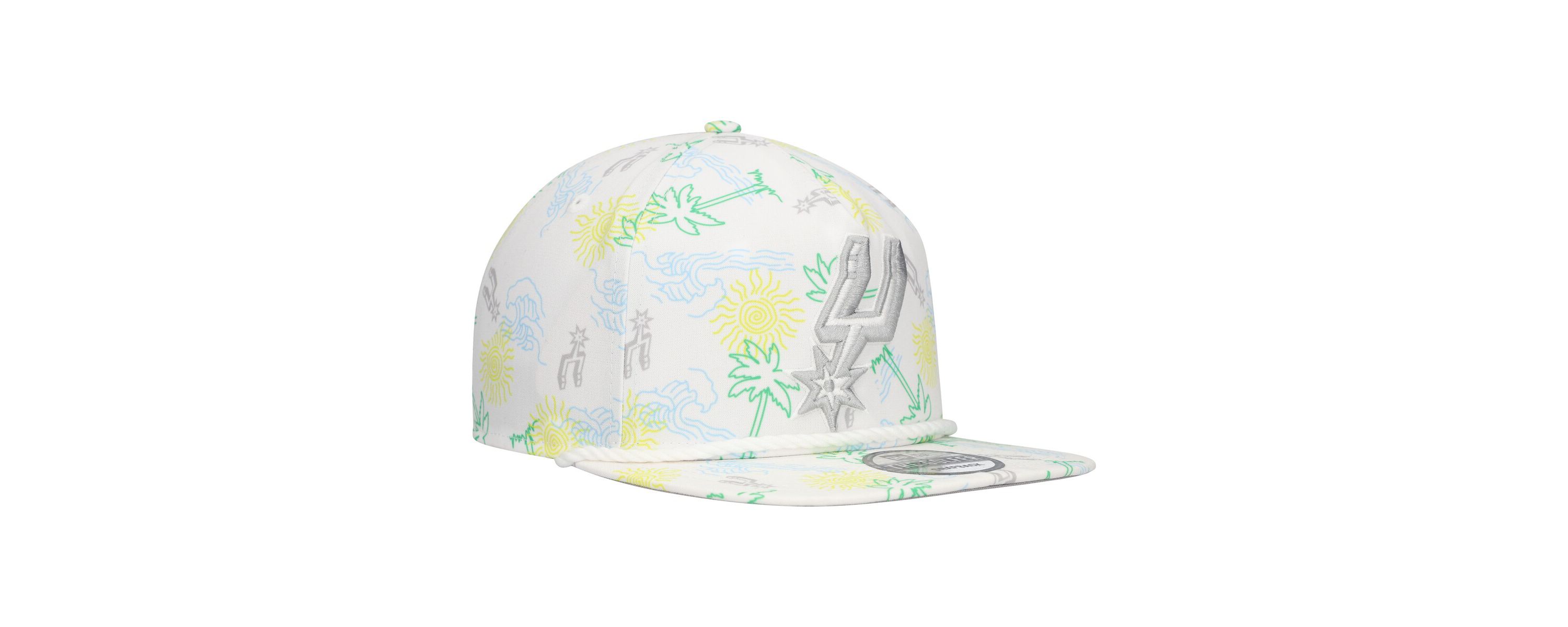 NBA San Antonio Spurs Palm Trees and Waves Golfer Adjustable Hat