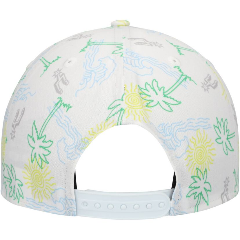 NBA San Antonio Spurs Palm Trees and Waves Golfer Adjustable Hat
