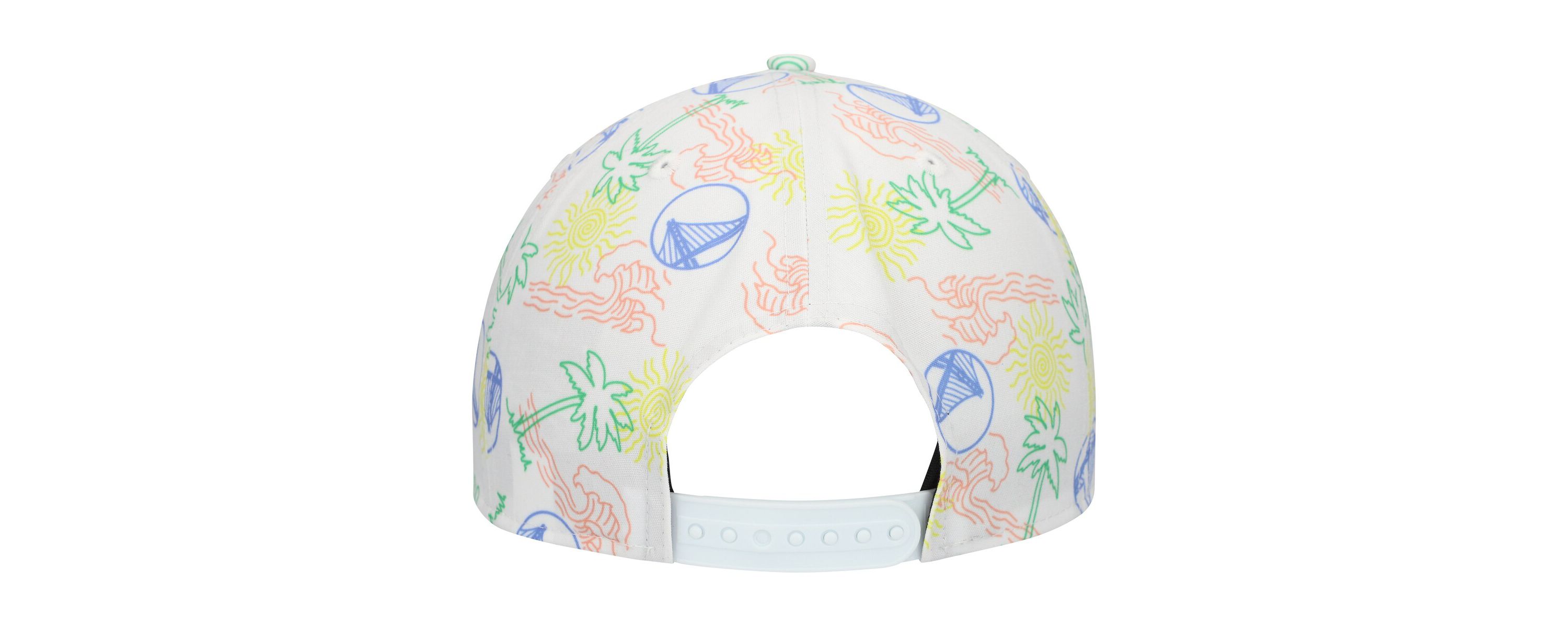 NBA Golden State Warriors Palm Trees and Waves Golfer Adjustable Hat