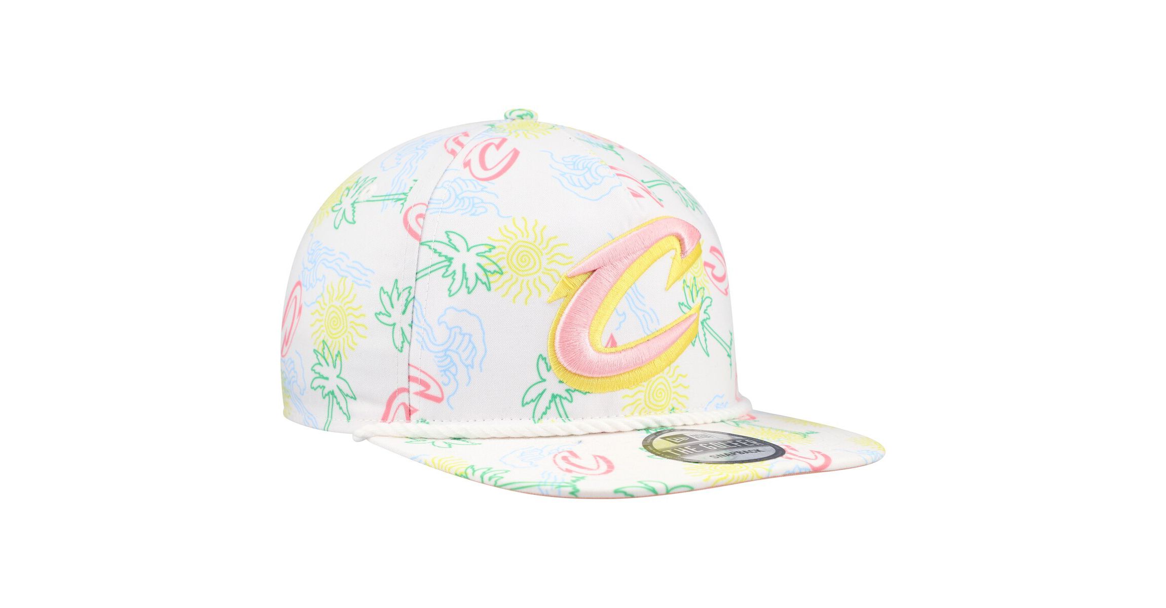NBA Cleveland Cavaliers Palm Trees and Waves Golfer Adjustable Hat