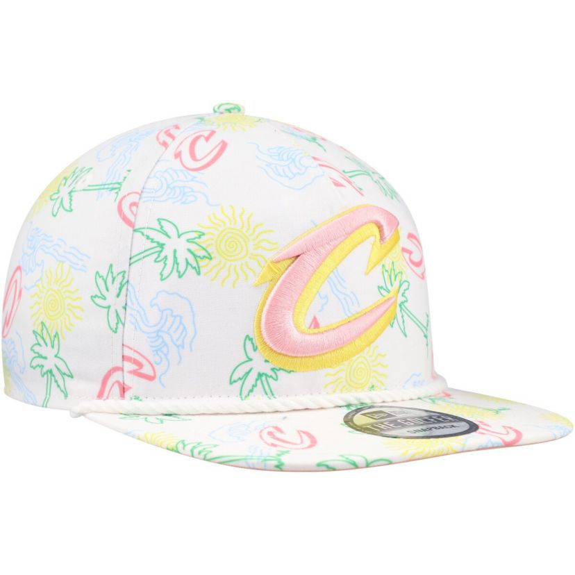 NBA Cleveland Cavaliers Palm Trees and Waves Golfer Adjustable Hat