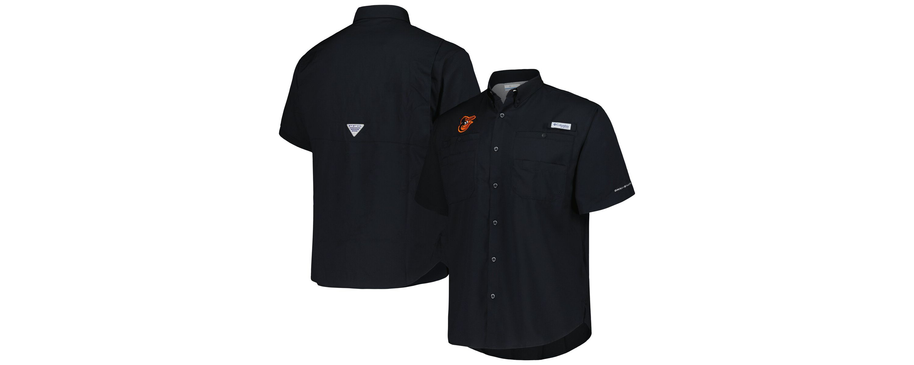 MLB Baltimore Orioles Tamiami Omni-Shade Button-Down Shirt