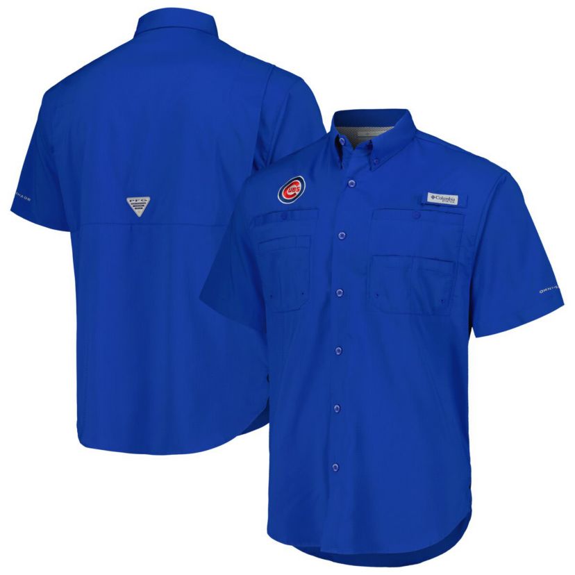MLB Chicago Cubs Tamiami Omni-Shade Button-Down Shirt