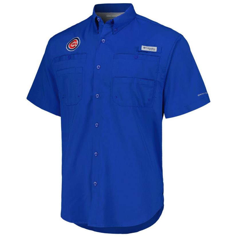 MLB Chicago Cubs Tamiami Omni-Shade Button-Down Shirt