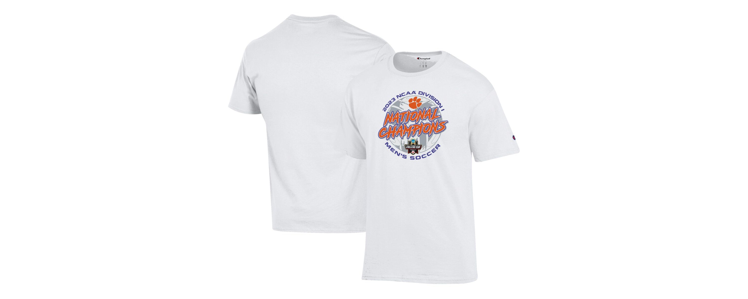 NCAA Unisex Clemson Tigers 2023 NCAA Soccer National s Locker Room T-Shirt