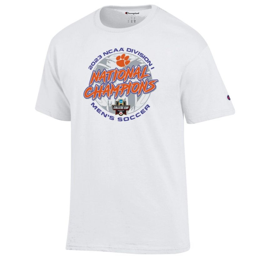NCAA Unisex Clemson Tigers 2023 NCAA Soccer National s Locker Room T-Shirt