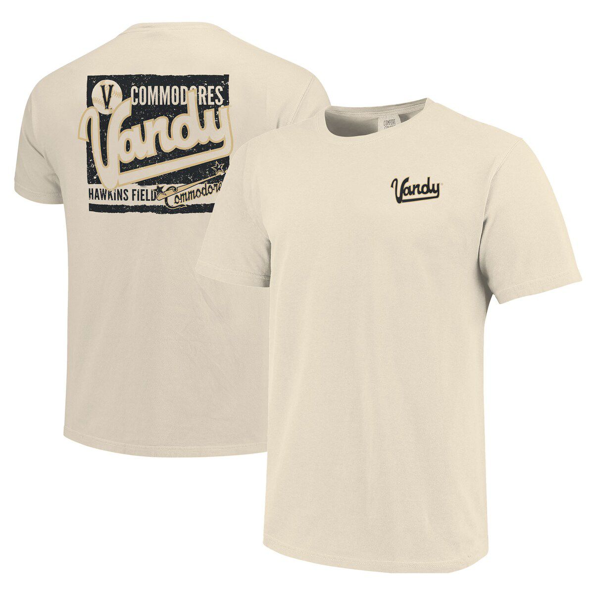 NCAA Vanderbilt Commodores Baseball Throwback Comfort Color T-Shirt