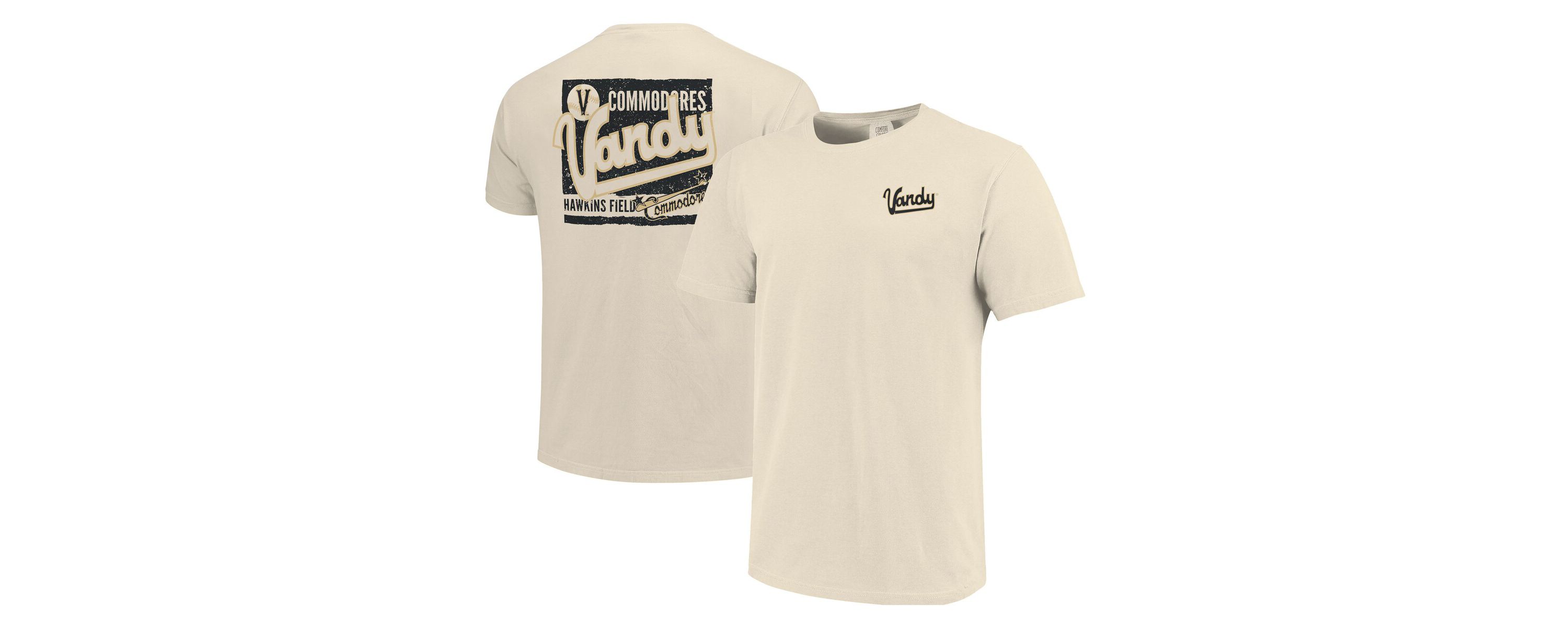 NCAA Vanderbilt Commodores Baseball Throwback Comfort Color T-Shirt