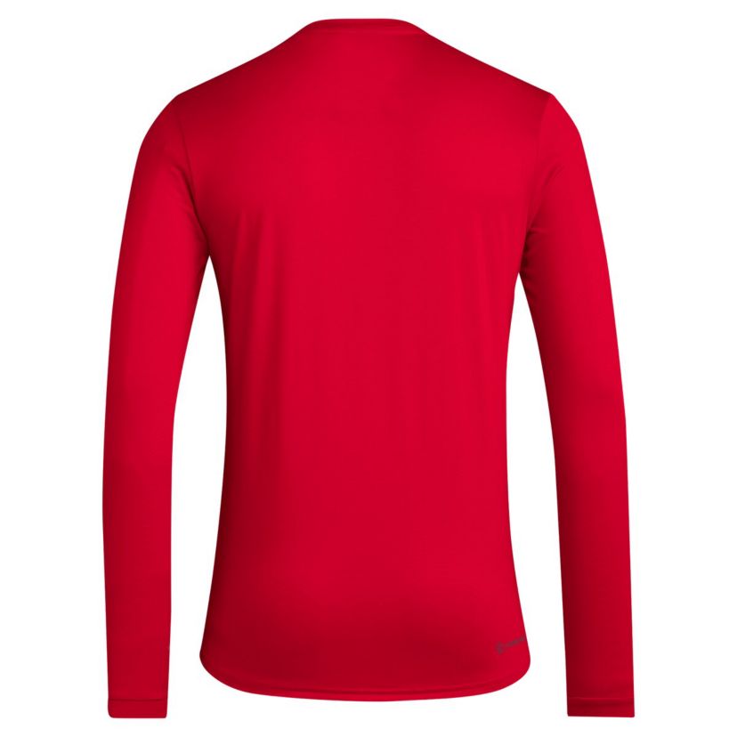 Texas Tech Red Raiders NCAA Texas Tech Raiders Primary Locker Logo AEROREADY Long Sleeve T-Shirt