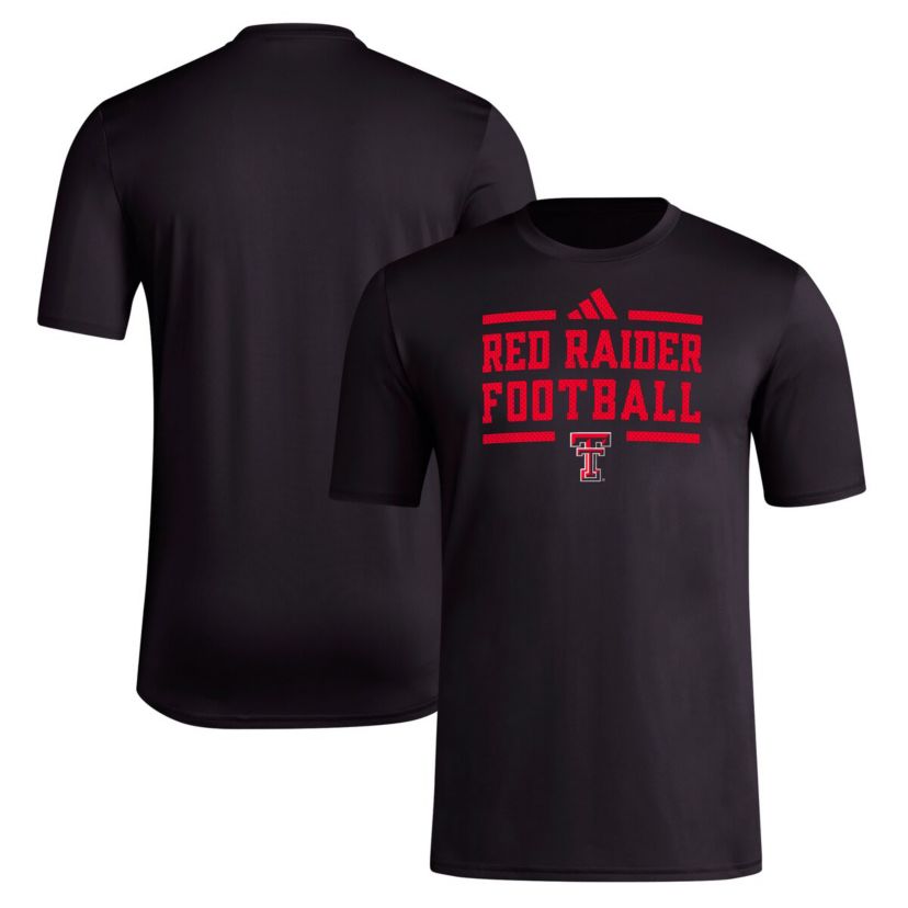 Texas Tech Red Raiders NCAA Texas Tech Raiders Locker Football Pre-Game AEROREADY T-Shirt