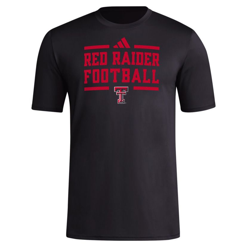 Texas Tech Red Raiders NCAA Texas Tech Raiders Locker Football Pre-Game AEROREADY T-Shirt