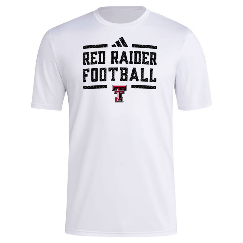 Texas Tech Red Raiders NCAA Texas Tech Raiders Locker Football Pre-Game AEROREADY T-Shirt