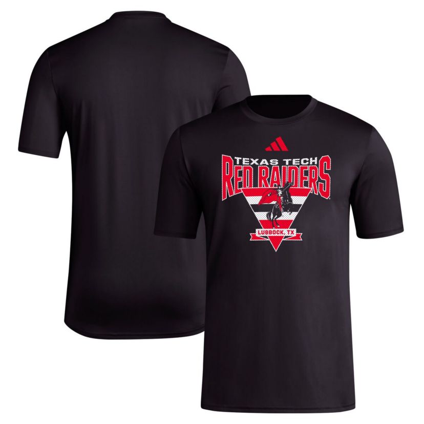 Texas Tech Red Raiders NCAA Texas Tech Raiders Locker Trilateral Pre-Game AEROREADY T-Shirt