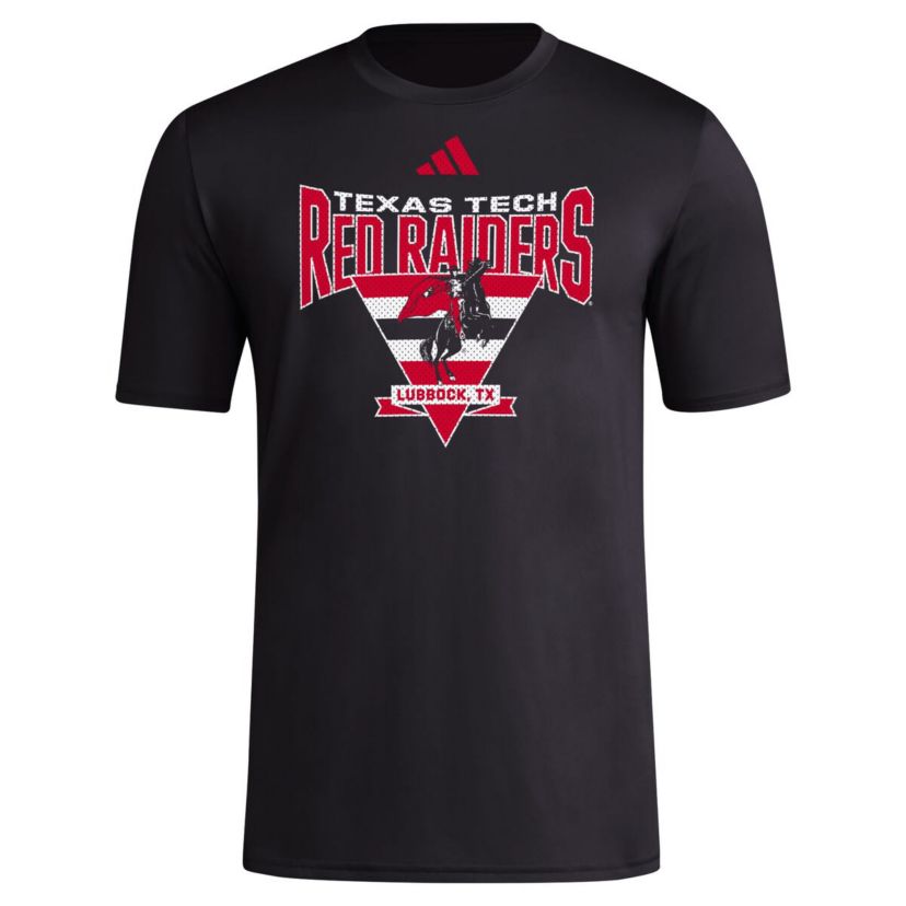 Texas Tech Red Raiders NCAA Texas Tech Raiders Locker Trilateral Pre-Game AEROREADY T-Shirt