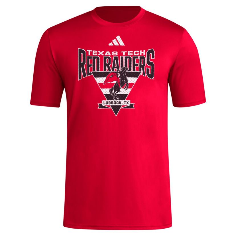Texas Tech Red Raiders NCAA Texas Tech Raiders Locker Trilateral Pre-Game AEROREADY T-Shirt
