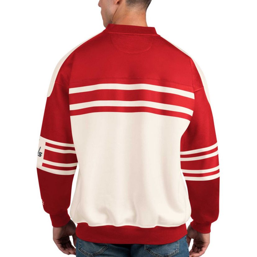 NHL Washington Capitals Defense Fleece Crewneck Pullover Sweatshirt