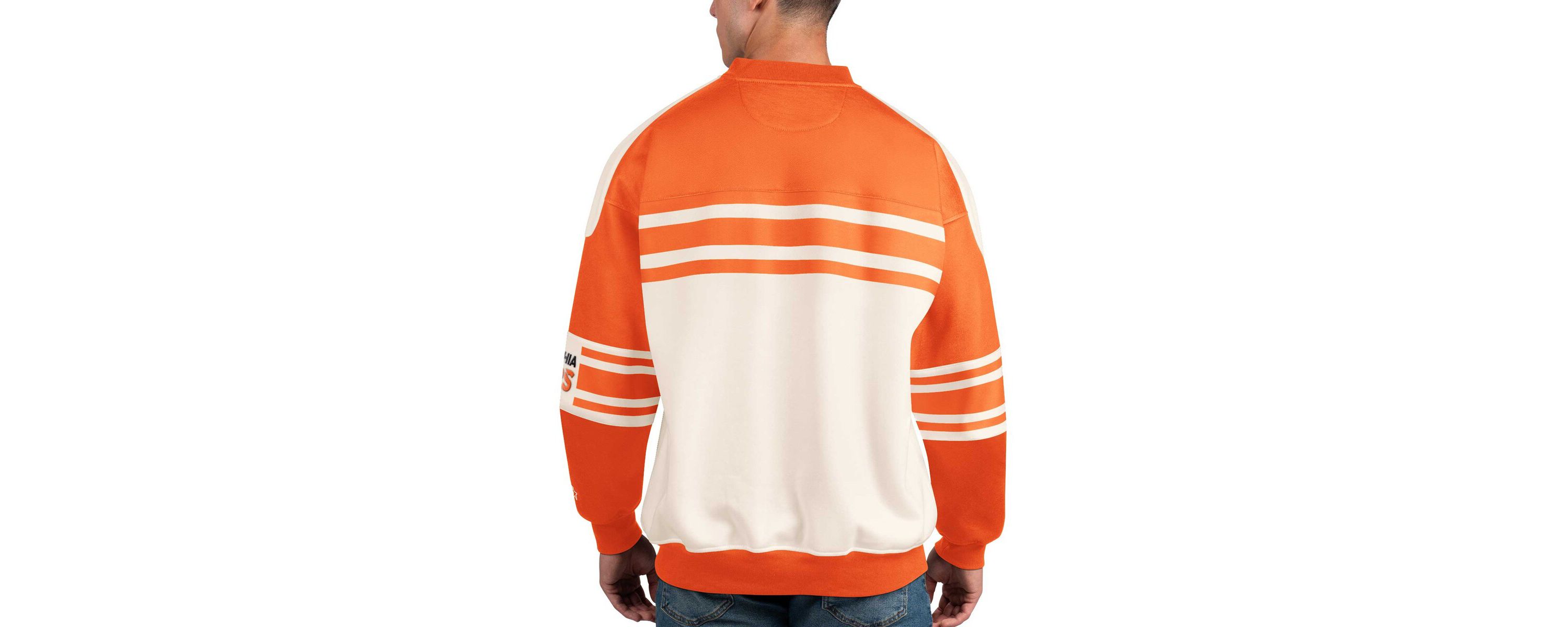 NHL Philadelphia Flyers Defense Fleece Crewneck Pullover Sweatshirt