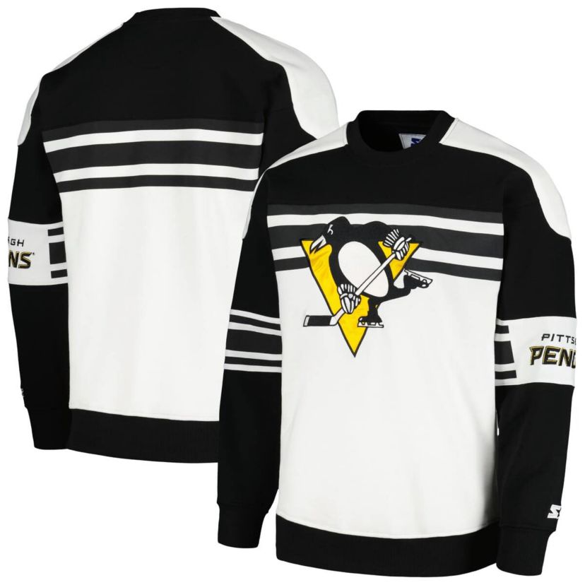 NHL Pittsburgh Penguins Defense Fleece Crewneck Pullover Sweatshirt
