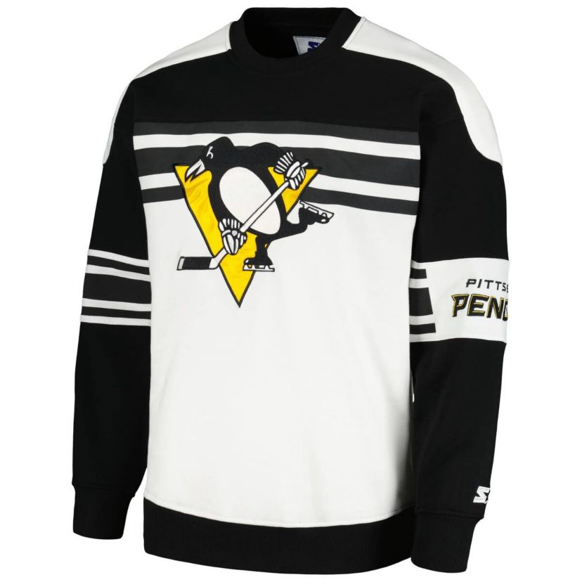 NHL Pittsburgh Penguins Defense Fleece Crewneck Pullover Sweatshirt